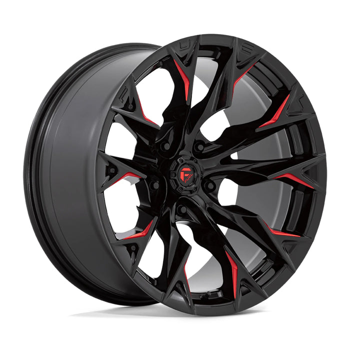 FUEL Offroad FLAME Wheels (GLOSS BLACK MILLED W/ CANDY RED)