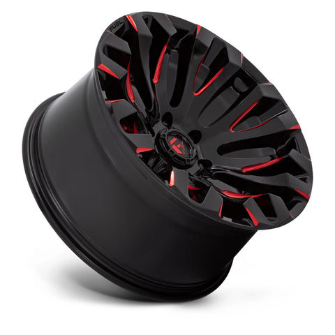 FUEL Offroad QUAKE Wheels (GLOSS BLACK MILLED RED TINT)