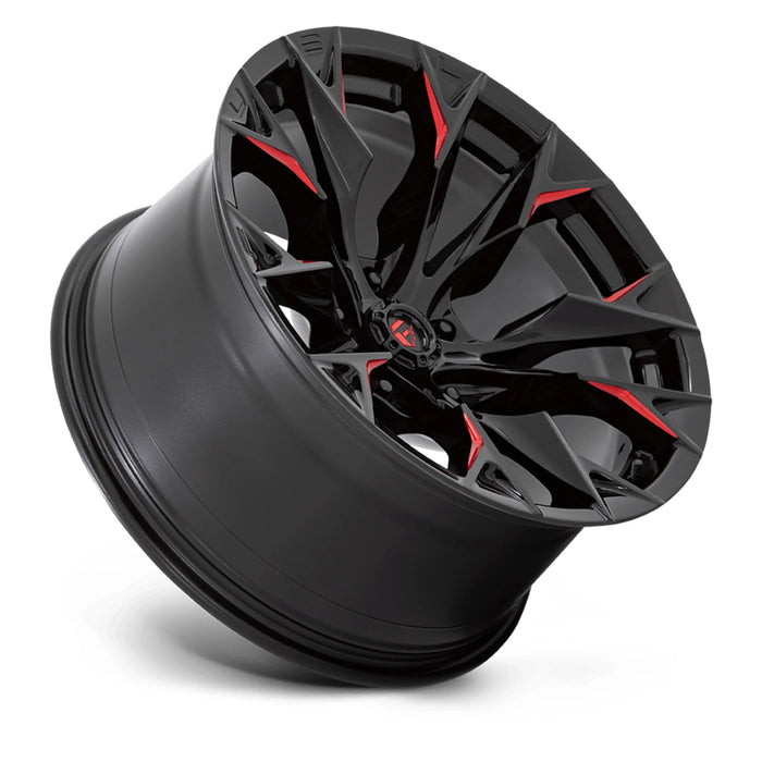 FUEL Offroad FLAME Wheels (GLOSS BLACK MILLED W/ CANDY RED)