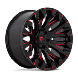 FUEL Offroad QUAKE Wheels (GLOSS BLACK MILLED RED TINT)