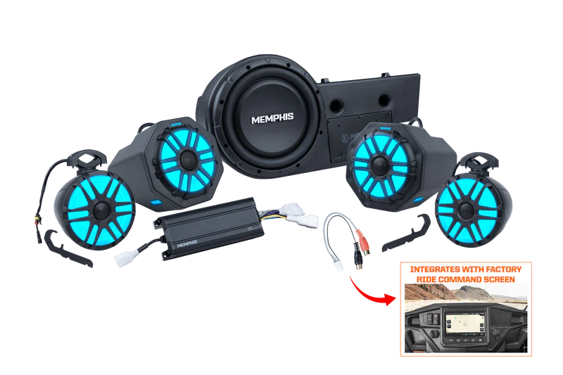 Memphis Audio General Ride Command PRO 4 PLUS Audio Kit