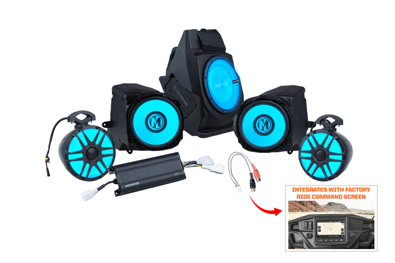 Memphis Audio RZR Ride Command PRO 4 PLUS Audio Kit (PRO XP - PRO R - TURBO R)