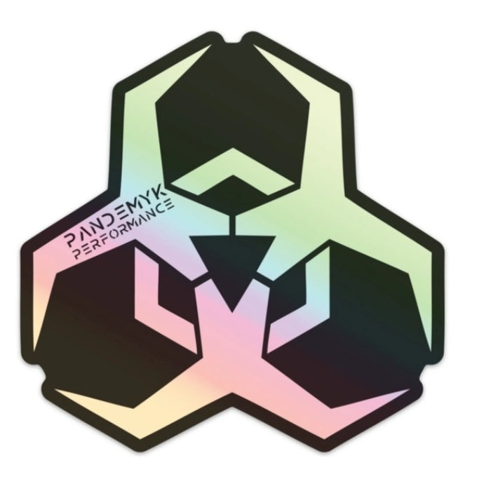 Pandemyk Biohazard Logo Sticker Die-cut Holographic