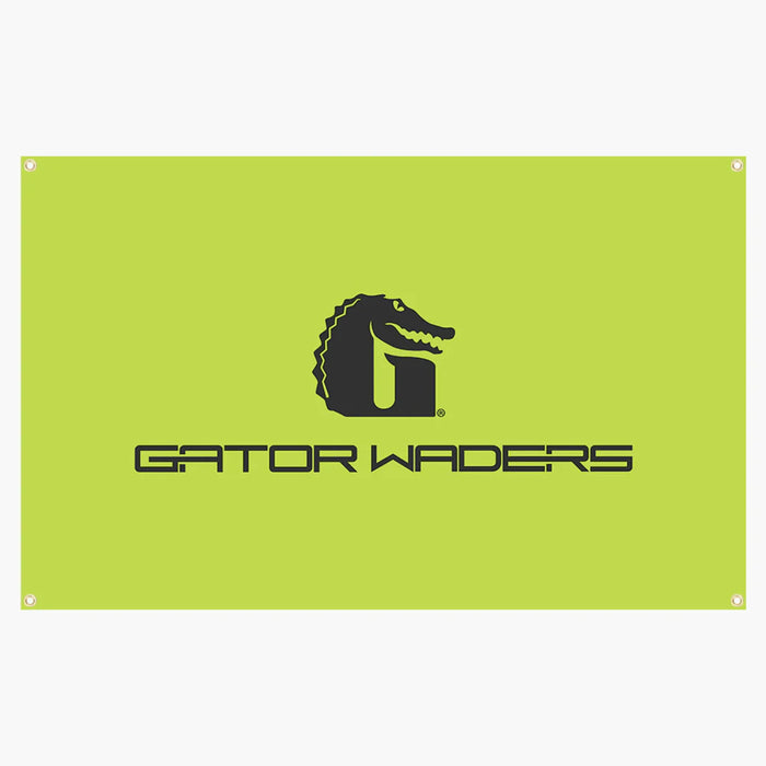 Gator Waders Indoor/Outdoor 5'x3' Banner Lime